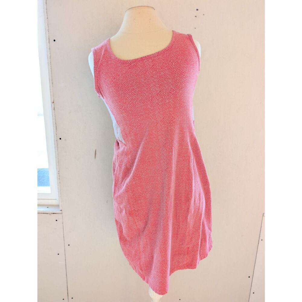 Columbia Freezer III Sleeveless Dress Pink Chevron Geometric Size Medium